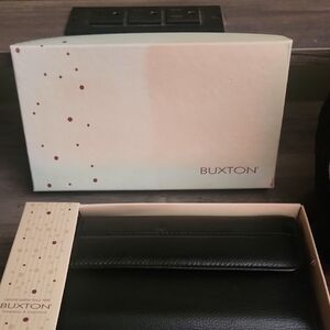 Buxton Black Leather Wallet